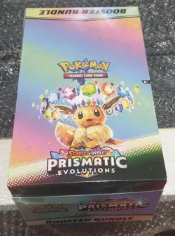 Pokemon TCG: Prismatic Evolutions Booster Bundle Display Case Factory Sealed - Image 1
