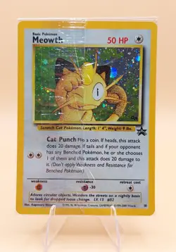 Meowth Holo Pokemon Black Star Promo #10 WOTC 1999-2000 SEALED - Image 1