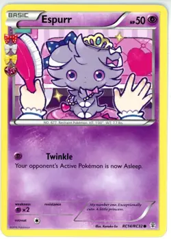 Pokemon TCG Espurr RC14-32 Generations: Radiant Collection Light Play - Image 1
