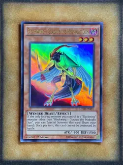 Yugioh Blackwing - Gladius the Midnight Sun LC5D-EN131 Ultra Rare 1st Ed NM - Image 1