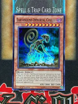 Yugioh Earthbound Immortal Cusillu LC5D-EN148 Super Rare 1st Ed NM - Image 1