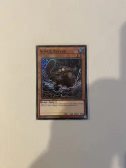 Yugioh Nimble Beaver OP20-EN006 Super Rare 1st Ed NM - Image 1