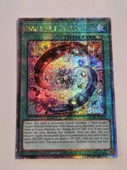 Brilliant Fusion RA04-EN254 Quarter Century Secret Rare Yugioh 1st Edition Mint - Image 1