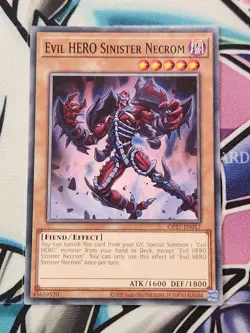 Yu-Gi-Oh! TCG Evil Hero Sinister Necrom OP27-EN017 Common - Image 1