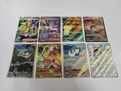 Lot Of 8 Scarlet And Violet Base Pokemon Cards Slowpoke Miriam Fidough - Image 1