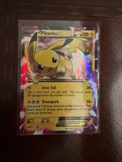 Pokemon Pikachu TCG EX Holo Black Star Promo Card XY84 Ultra Rare - Image 1
