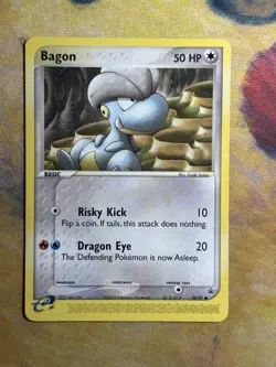 Bagon 50/97 Ex Dragon Exclusive Black Star Rare Promo Pokemon Card E Series Card - Image 2