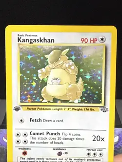 Pokemon Card Kangaskhan 5/64 Holo Rare Jungle Set WOTC 1st Edition Near Mint - Image 2