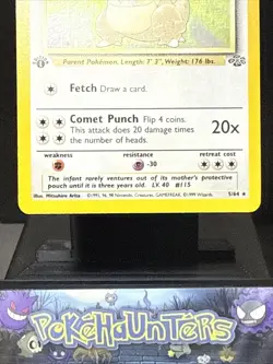 Pokemon Card Kangaskhan 5/64 Holo Rare Jungle Set WOTC 1st Edition Near Mint - Image 3