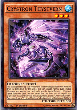 Crystron Thystvern MP17-EN139 Yu-Gi-Oh! Card Light Play 1st Edition - Image 1