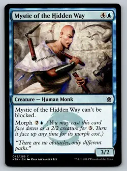 Mystic of the Hidden Way Magic The Gathering Kahns of Tarkir 2014 MTG Card - Image 1