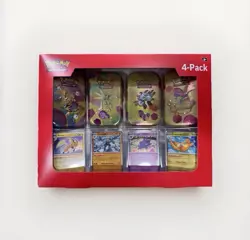 Pokemon TCG 151 4 Mini Tins + Promo Cards Bundle - Image 1