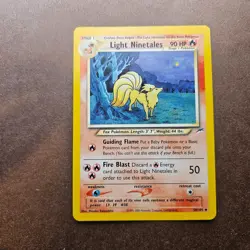 Light Ninetales 50/105 Pokemon Neo Destiny Card - LP - Image 1