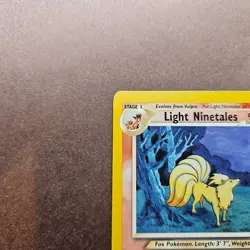 Light Ninetales 50/105 Pokemon Neo Destiny Card - LP - Image 2