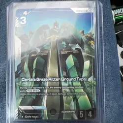 Gundam Card Game GD02 - Carta's Graze Ritter (Ground Type) GD02-073 R+ - Image 1