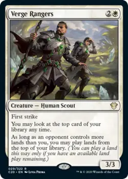 Verge Rangers - Commander 2020 #029/322 MTG Magic The Gathering - Image 1