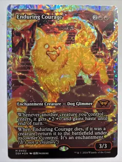 Enduring Courage *FRACTURE FOIL* - Duskmourn ( Near Mint ) ( Magic MTG ) - Image 1
