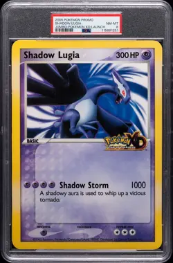 2005 POKEMON PROMO JUMBO POKEMON XD LAUNCH SHADOW LUGIA PSA 8 - Image 1