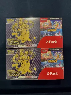 Pokemon Surging Sparks Elite Trainer Box/Booster Bundle Costco 2-Pack (LOT OF 2) - Image 1
