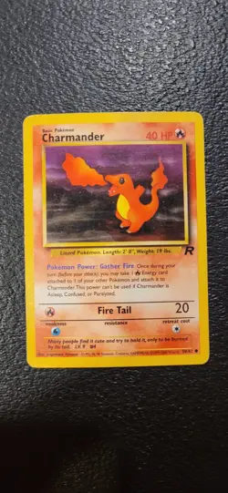 Charmander 50/82 Common Pokemon Team Rocket LP - Image 1