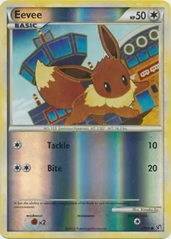 Eevee - 47/90 - Common - Reverse Holo PL/MP, English Pokemon Undaunted - Image 1