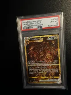 FA GIRATINA VSTAR PSA 10 2023 POKEMON SWSH CROWN ZENITH #GG69/GG70 SECRET RARE - Image 4