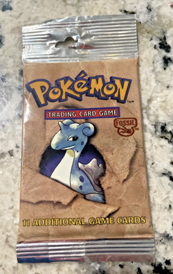 Heavy! Pokemon Unlimited Fossil Set Sealed Booster Pack 21 Grams Auction! - Image 2