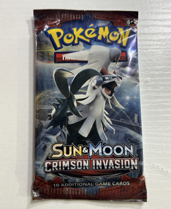 Pokemon Sun and Moon Crimson Invasion Factory Sealed Booster Pack [Silvally] - Image 1
