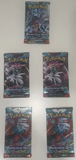Pokemon TCG: Scarlet and Violet Paradox Rift x5 Booster Packs Sealed - Image 2