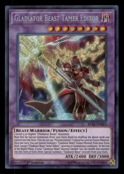 Gladiator Beast Tamer Editor #BLLR-EN023 Battles of Legend: Light's Revenge LP - Image 1