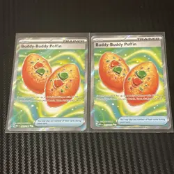 Pokemon Buddy-Buddy Poffin 167/132 Mega Evolution Ultra Rare Full Art Holo - Image 1