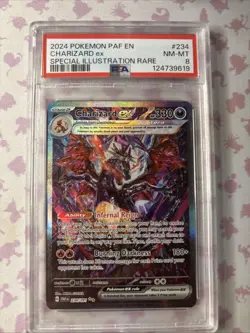 Pokemon TCG Charizard EX Paldean Fates Sir 234/091 PSA 8 English - Image 2