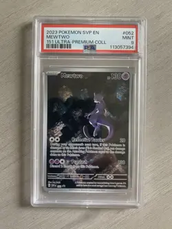 2023 Pokemon Scarlet & Violet Black Star Promo 52 Mewtwo Full Art 151 UPC PSA 9 - Image 1