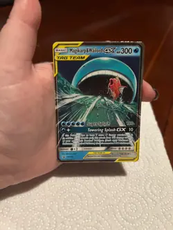 Pokemon TCG Magikarp & Wailord GX SM166 Sm Holo - Image 1
