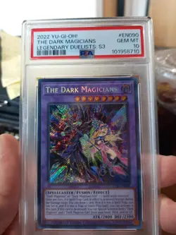 The Dark Magicians Psa 10 Gem Mint 2022 En090 Legendary Duelist Magician Girl S3 - Image 1