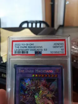 The Dark Magicians Psa 10 Gem Mint 2022 En090 Legendary Duelist Magician Girl S3 - Image 4