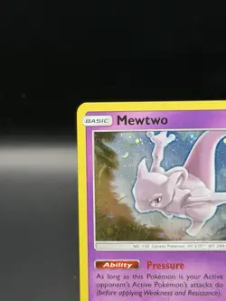 Pokemon Mewtwo TCG SM77 Cosmic Holo Black Star Promo Card - Image 5