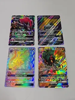 Lot Of 4 Pokemon Gx Cards Jirachi Marshadow - Image 1