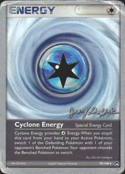 Cyclone Energy (Jeremy Scharff) 90/108 world Championships Pkmn Card HP - Image 1