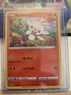 Scorbunny SWSH071 Black Star Promo 2020 Rare Holo Foil Pokemon TCG Card - NM - Image 1
