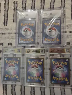X5 Pokemon TCG Graded Card BUNDLE. 2 English CGC, 3 Japanese AGS - Image 2