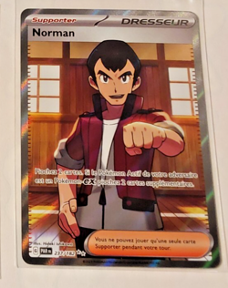 Pokemon Card Holo Carte Francaise Norman 237/182 FR PAR Mint - Image 1