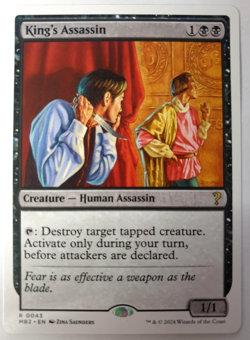 MTG Mystery Booster 2 - King's Assassin - White Border - Rare 0043 NM - Image 1