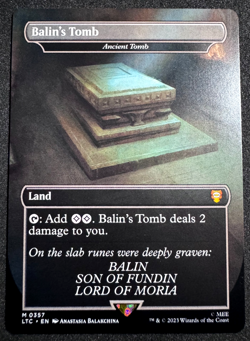 MTG BALIN'S TOMB ANCIENT TOMB 0357 LORD OF THE RINGS COMMANDER LTC NM - Image 3