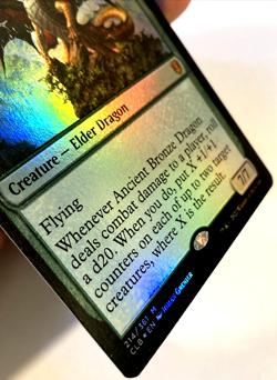 MTG Ancient Bronze Dragon *FOIL* Battle for Baldur's Gate 214/361 NM - Image 2