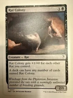 Rat Colony - Mystery Booster 2 - MB2 NM NP MTG White Border - Image 1