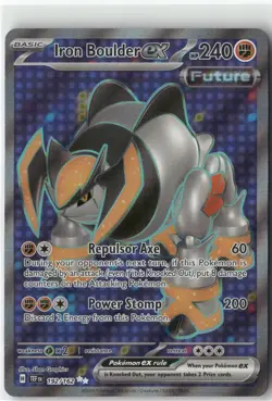 Iron Boulder ex, Pokemon SV05: Temporal Forces Ultra Rare, 192/162 NM - Image 1