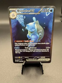 Pokemon Scarlet & Violet 151 TCG Blastoise EX 200/165 Sir Special Illustration - Image 1