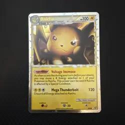 Pokemon Heartgold Soulsilver Undaunted RAICHU 83/90 Holo Ultra Rare 2010 LP/EX - Image 1