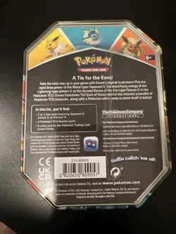 Pokemon Eevee Evolutions Tin (Jolteon V) New Sealed TCG - Image 3